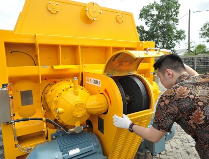 sicoma twin shaft concrete mixer